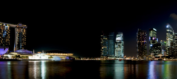 Singapore Marina Bay at Night (Source: Wikipedia)